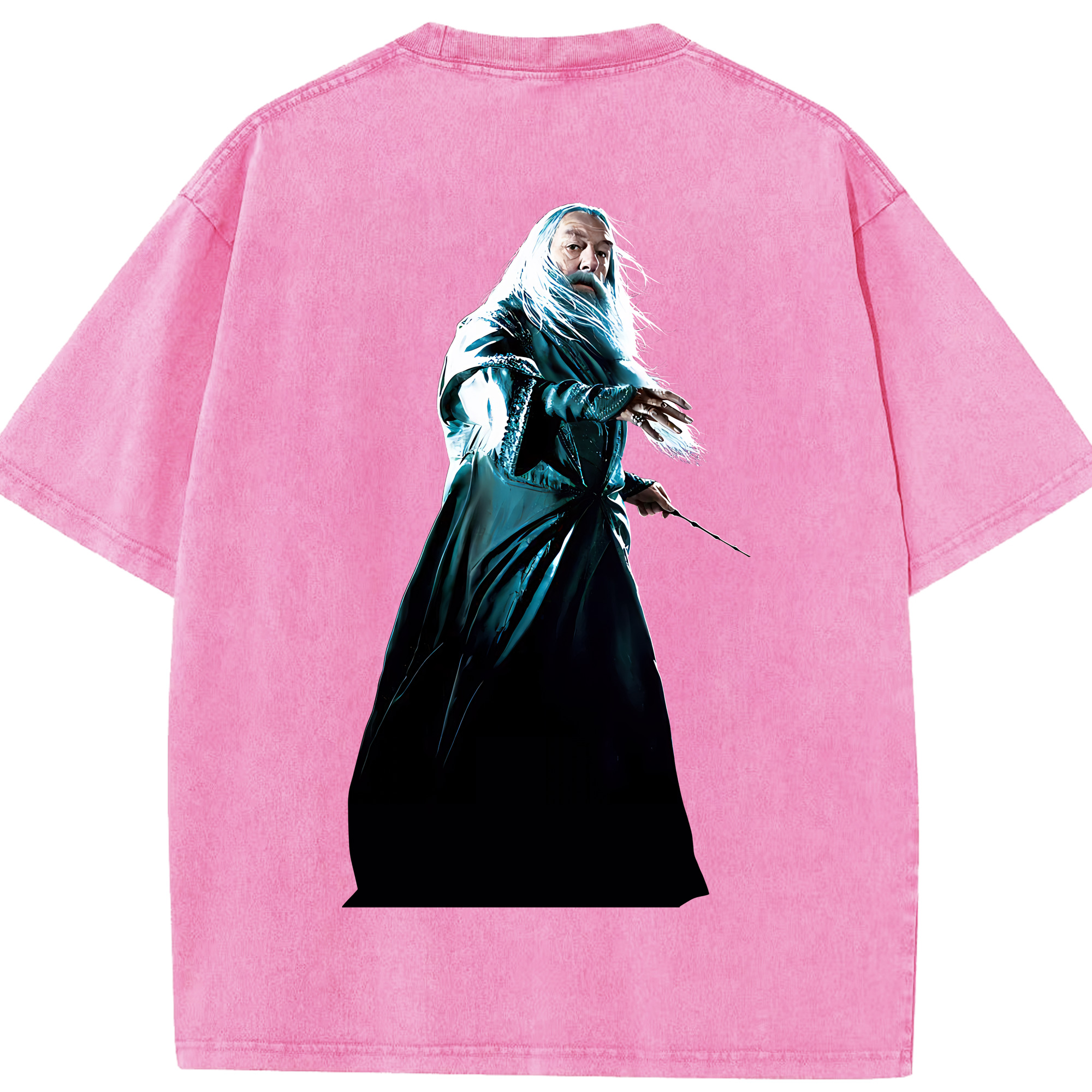 （画像用） Harry Potter ハリー・ポッターシリーズ 綿100% ヴィンテージ風 半袖Tシャツ（背面プリント）